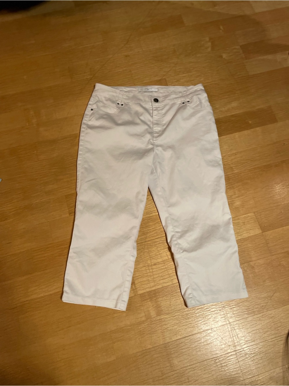 Simon Chang White High-Rise Tailored Pants